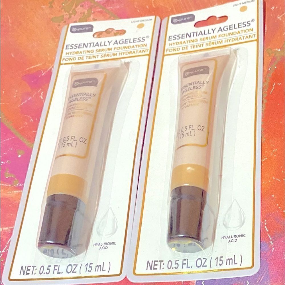 🎀B pure Essentially Ageless hydrating serum foundation (set of 2💥